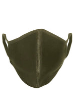 Load image into Gallery viewer, Cloth mask - Olive Green (organic cotton)
