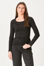 Load image into Gallery viewer, Basic long-sleeved T-shirt - Black
