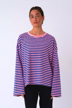 Load image into Gallery viewer, Cleo Blouse - Blue/Pink
