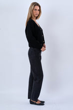 Load image into Gallery viewer, V-Neck Cardigan - Black
