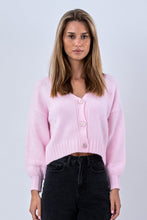 Load image into Gallery viewer, V-Neck Cardigan - Pink
