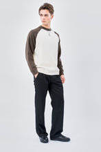 Load image into Gallery viewer, Crewneck Raglan Sleeve Sweater - Apricot
