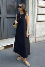 Load image into Gallery viewer, Jenna Tie Dress - Black

