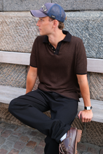 Load image into Gallery viewer, Knitted Polo - Brown
