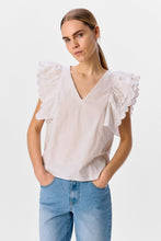 Load image into Gallery viewer, Hope Papaya Nour S/S Top - White Sand

