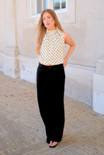 Load image into Gallery viewer, Wilma Top - Yellow/Brown Dots
