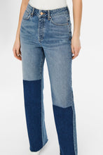 Load image into Gallery viewer, Zikka Color Block Pants - Medium Blue Denim
