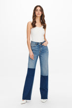 Load image into Gallery viewer, Zikka Color Block Pants - Medium Blue Denim
