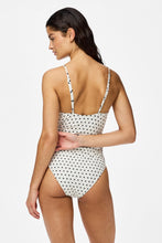 Load image into Gallery viewer, Baomi Swimsuit - Egret - Black Dot
