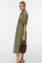 Load image into Gallery viewer, Barbara Calf Dress - Deep Lichen Green
