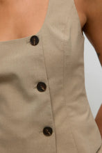 Cargar imagen en el visor de la galería, Ayah U-Neck Waistcoat - Dune Melange
