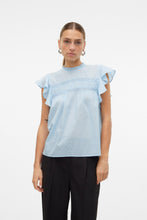 Load image into Gallery viewer, Trine Lace Top - Cashmere Blue
