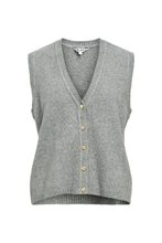 Load image into Gallery viewer, Ivona S/L Knit Vest - Medium Grey Melange
