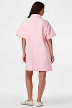 Load image into Gallery viewer, Sky A-Shape Denim Dress - Roseate Spoonbill
