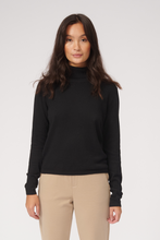 Load image into Gallery viewer, Basic Knit Roll Neck - Black
