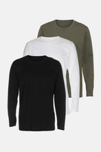 Load image into Gallery viewer, Basic Long Sleeve T-Shirt – Package Deal (3 pcs.)
