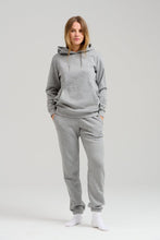 Cargar imagen en el visor de la galería, SweatSuit básico (Melange gris claro) - paquete (mujeres)
