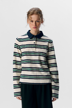 Load image into Gallery viewer, Nana L/S Polo Top - Sky Captain
