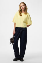 Load image into Gallery viewer, Silly O-Neck Knit Cardigan - Pale Banana Melange
