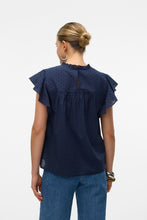 Cargar imagen en el visor de la galería, Trine Lace Top - Navy Blazer
