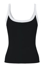 Load image into Gallery viewer, May Strap Top - Black-Bright White
