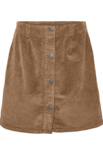 Load image into Gallery viewer, Etta Short Cord Skater Skirt - Silver Mink
