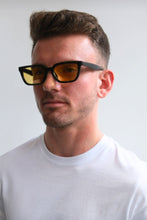 Load image into Gallery viewer, Wilhelm Sunglasses - Black/Yellow
