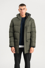 Afbeelding in Gallery-weergave laden, Long Puffer Jacket - Olive
