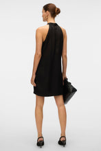 Load image into Gallery viewer, Elena Halter Neck Short Dress - Black

