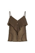 Carica l'immagine nel visualizzatore di Gallery, Danira V-Neck Singlet Top - Slate Black
