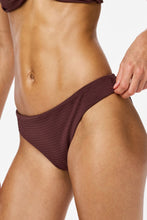 Load image into Gallery viewer, Kaya Seersucker Bikini Brief - Deep Mahogany
