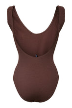 Load image into Gallery viewer, Kenna Crepe Swimsuit - Deep Mahogany
