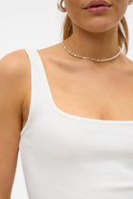 Load image into Gallery viewer, Chloe Short Square Top - Snow White
