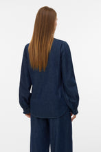 Load image into Gallery viewer, Atla Frill Dnm Shirt - Dark Blue Denim
