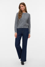 Carica l'immagine nel visualizzatore di Gallery, Wonderful O-Neck Cardigan -Medium Grey Melange w. Birch

