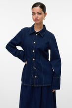 Load image into Gallery viewer, Nikka Denim Shirt - Dark Blue Denim
