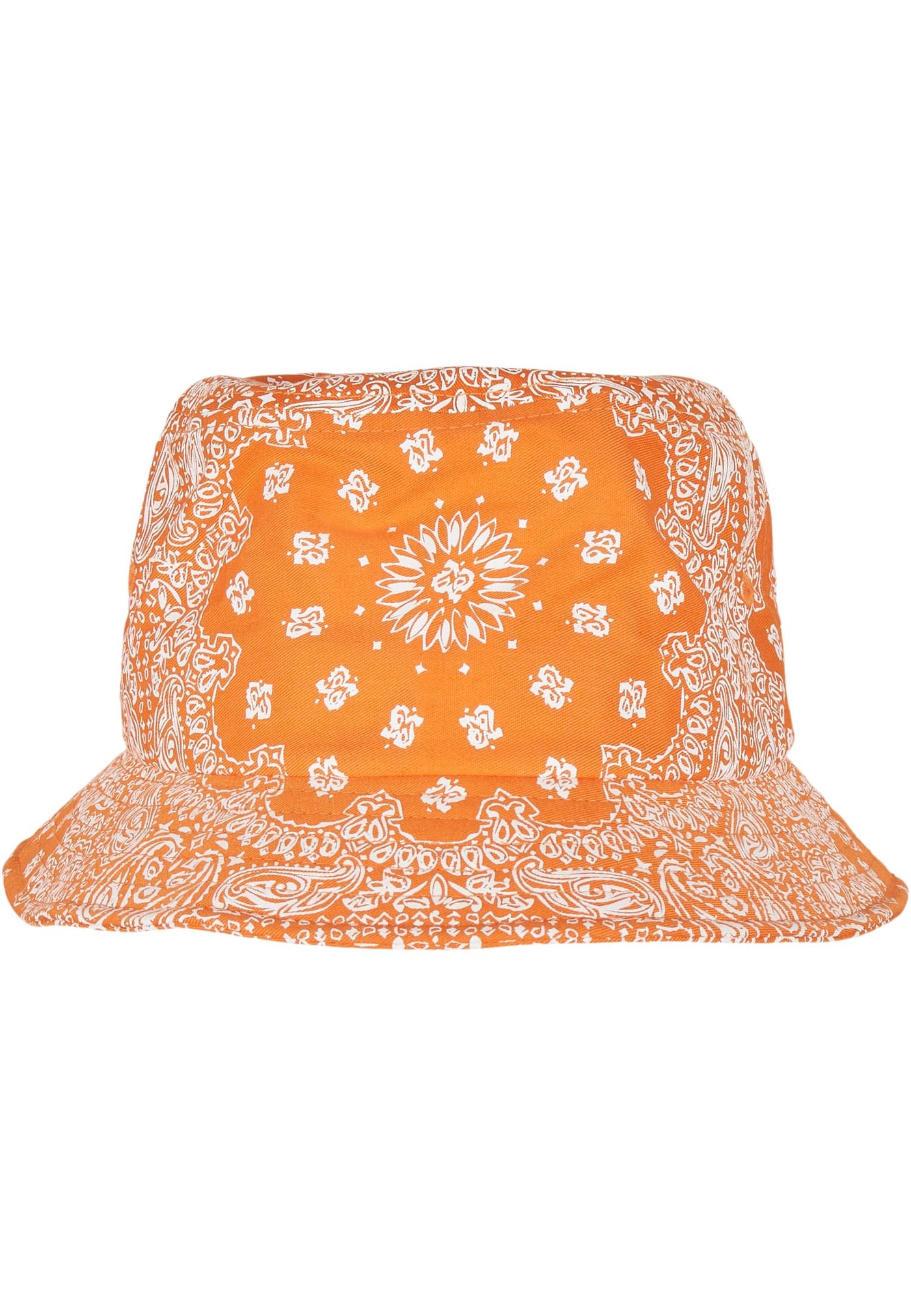 Bandana Print Bucket Hat - Orange