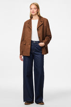 Load image into Gallery viewer, Rakel Brushed Outerwear Blazer - Downtown Brown
