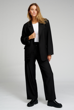Cargar imagen en el visor de la galería, Pantalones clásicos de traje - Negro
