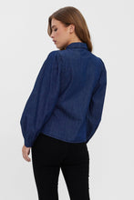 Load image into Gallery viewer, Nily Denim Shirt - Dark Blue Denim
