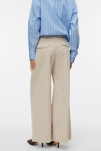 Load image into Gallery viewer, Meng MidWaist Crinkled Wide Pant - Cement
