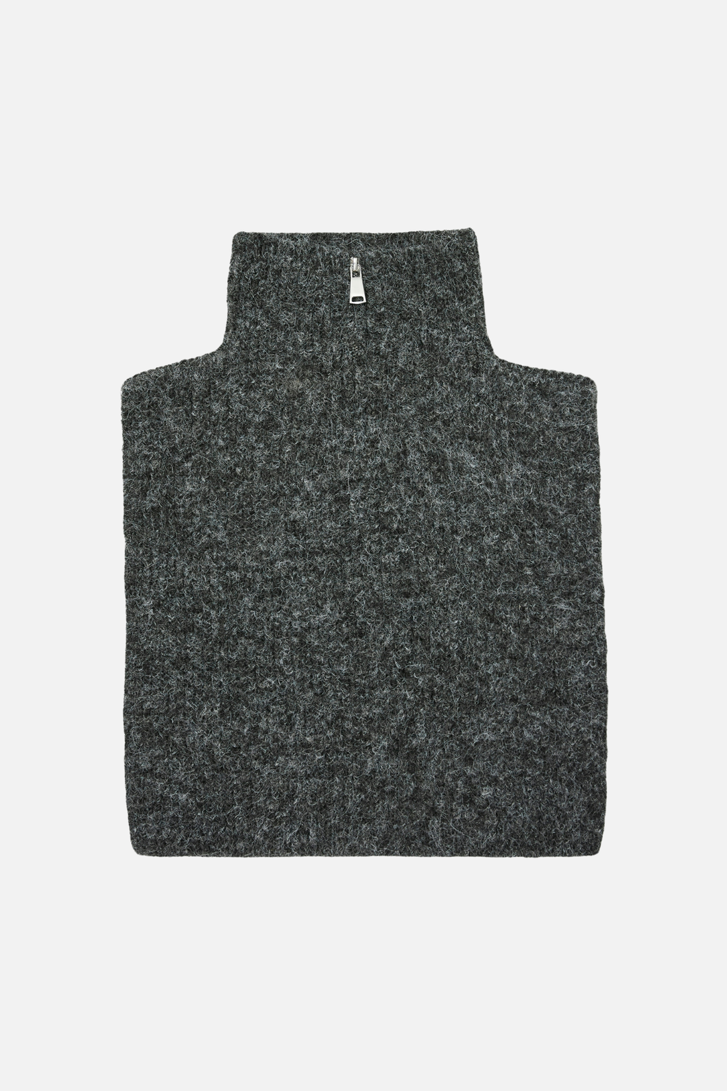 Cora Zipper Bibneck - Dark Grey Melange