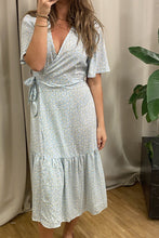 Load image into Gallery viewer, Dina 2/4 Wrapped Dress - Blue

