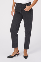 Load image into Gallery viewer, The Original Performance Mom Jeans - Washed Black Denim

