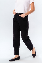 Load image into Gallery viewer, The Original Performance Mom Jeans - Black Denim
