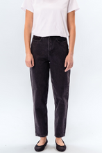 Load image into Gallery viewer, The Original Performance Mom Jeans - Washed Black Denim
