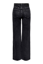 Carica l'immagine nel visualizzatore di Gallery, Jeans succosi (gamba larga) - denim nero
