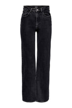 Carica l'immagine nel visualizzatore di Gallery, Jeans succosi (gamba larga) - denim nero
