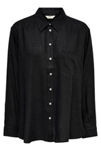 Afbeelding in Gallery-weergave laden, Tokyo linnen shirt - zwart
