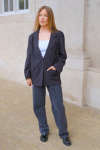 Afbeelding in Gallery-weergave laden, Oversized blazer - zwart
